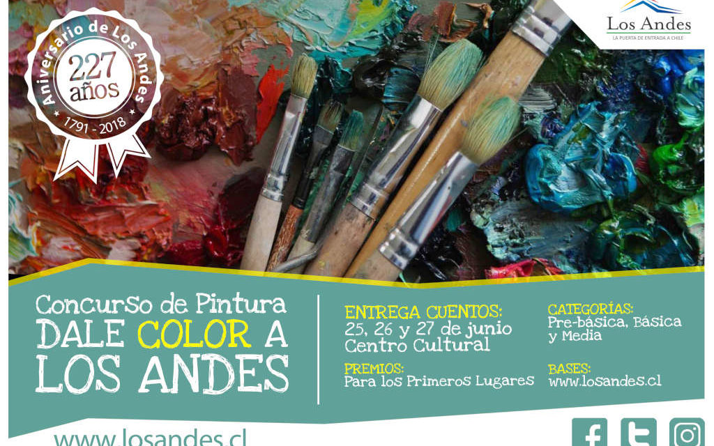 Concurso “Dale Color a Los Andes” convoca a artistas andinos en etapa escolar
