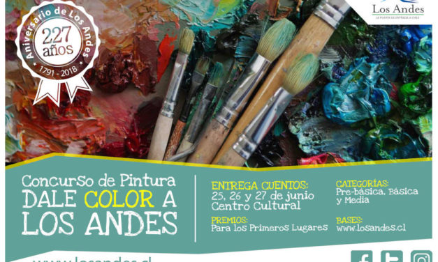 Concurso “Dale Color a Los Andes” convoca a artistas andinos en etapa escolar
