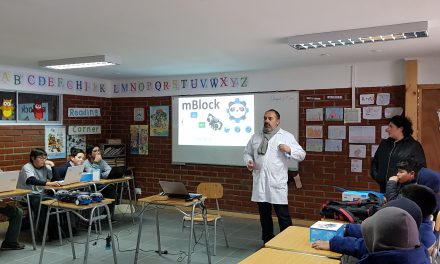 Instancia cooperativa en torno a la robótica en Escuela Río Blanco
