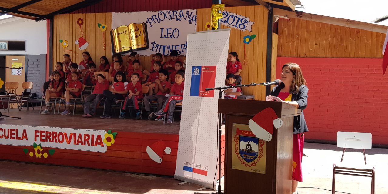 En Escuela Ferroviaria de Los Andes se lanza a nivel regional el Programa “Leo Primero”