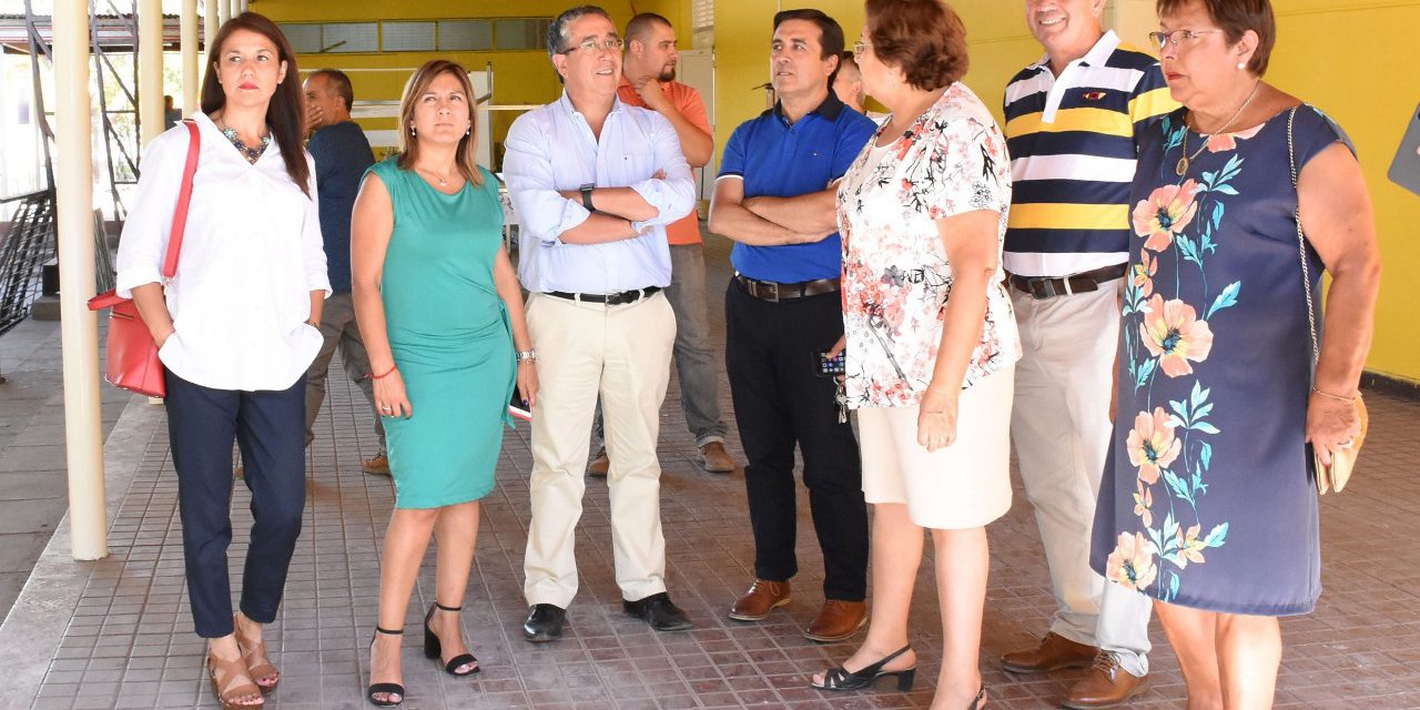 Alcalde Manuel Rivera junto a Concejo Municipal inspeccionaron obras de la nueva Escuela España y República Argentina