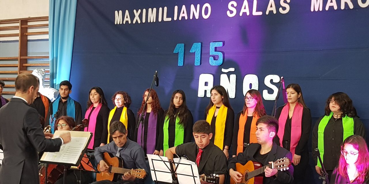 Liceo Maximiliano Salas Marchán celebra 115 años junto a Los Andes