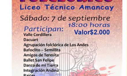 Liceo Técnico Amancay de Los Andes celebra Su XXXI Encuentro Folclórico