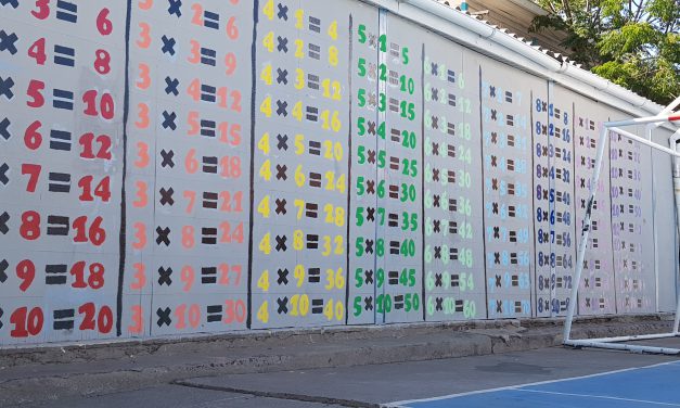 Liceo República Argentina estrena mural matemático para fomentar aprendizaje