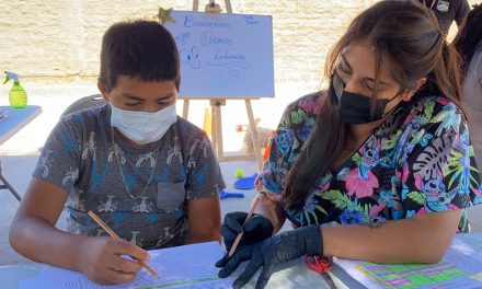 Escuela El Sauce se desplaza a terreno para apoyar presencialmente a estudiantes