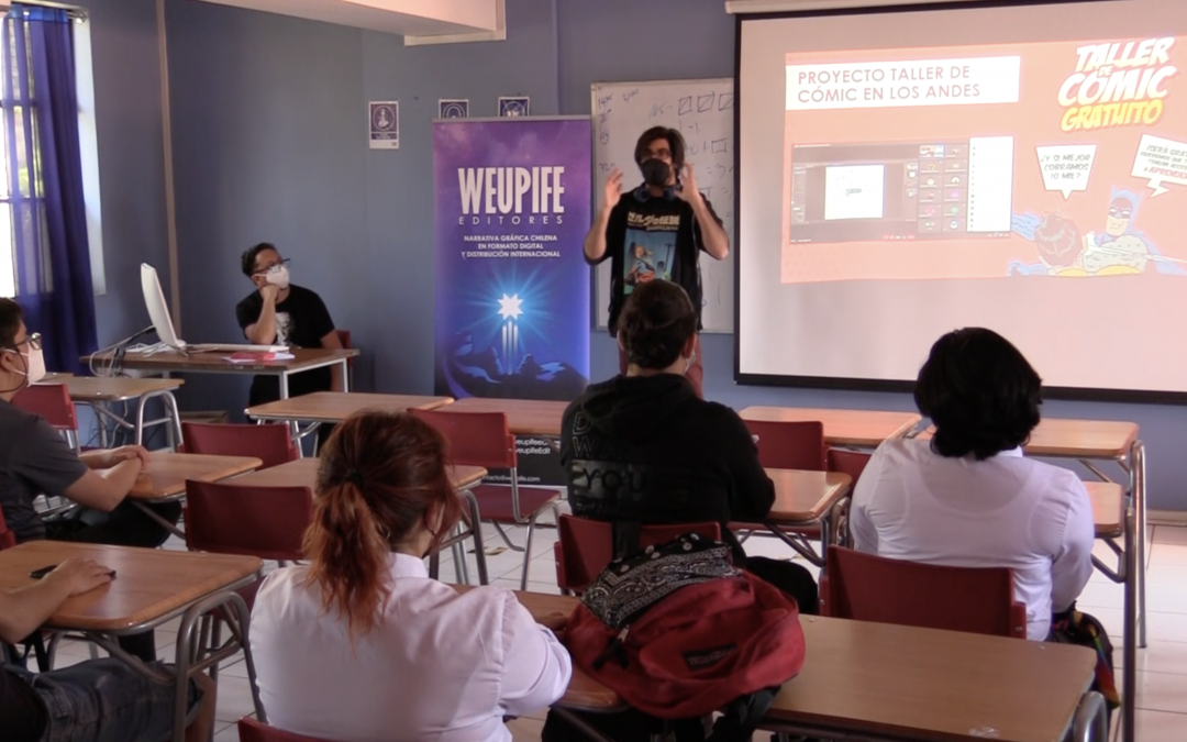 Dictan taller de cómic a estudiantes del Liceo Max Salas