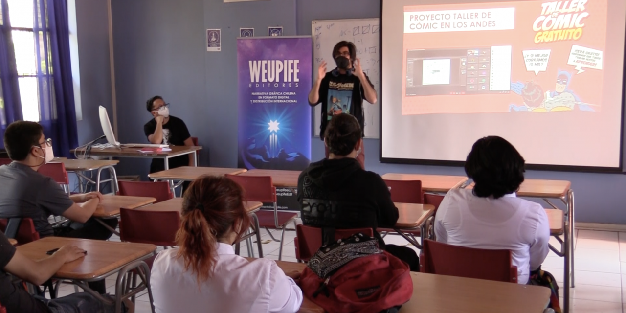 Dictan taller de cómic a estudiantes del Liceo Max Salas