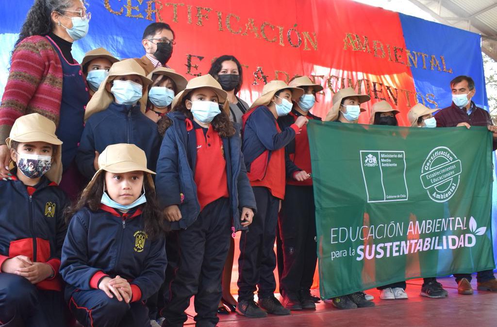 Escuela España y Escuela Ignacio Carrera Pinto son reconocidas por su trabajo fomentando el cuidado al medioambiente