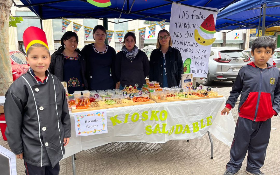 Estudiantes de Los Andes animaron colorida y educativa Feria Comunal Saludable